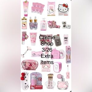 Crème Shop Show 3/26 extra items